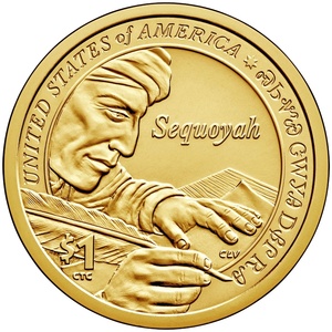 2017 1-dollar - S - Sequoyah - Enhanced Uncirculated reverse
